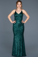 Long Emerald Green Invitation Dress ABU617