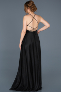 Long Black Prom Gown ABU685