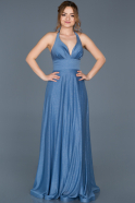 Long Blue Engagement Dress ABU653