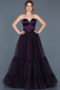 Long Purple Engagement Dress ABU660