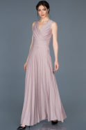 Long Powder Color Invitation Dress ABU699
