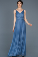 Long Blue Prom Gown ABU700