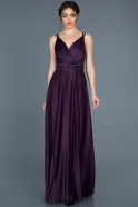 Long Purple Prom Gown ABU700