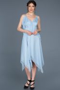 Short Light Blue Prom Gown ABK457