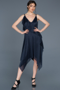 Short Navy Blue Prom Gown ABK457