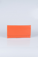 Orange Leather Evening Bag V447