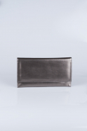 Platinum Leather Evening Bag V447