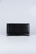 Black Leather Evening Bag V447