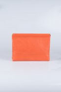 Orange Leather Evening Bag V635
