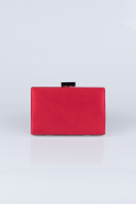 Red Suede Evening Bag V278