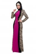 Fuchsia Hijab Dress S3928