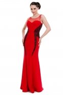 Long Red Evening Dress C3035