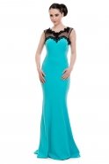 Long Turquoise Evening Dress C6123