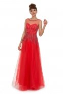 Long Red Evening Dress F1530