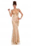 Long Gold Evening Dress K4333305