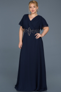 Long Navy Blue Evening Dress ABU535