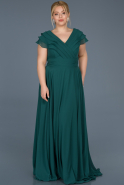 Long Emerald Green Oversized Evening Dress ABU721