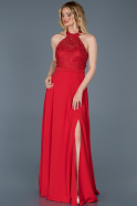 Long Red Prom Gown ABU726