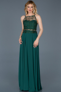 Long Emerald Green Engagement Dress ABU729