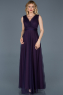 Long Purple Invitation Dress ABU736