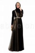 Black Hijab Dresse S3882