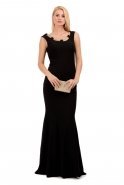 Long Black Evening Dress C6156