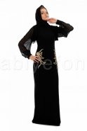 Black Hijab Dress S3670