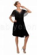 Black Oversized Evening Dress O3601