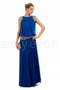 Long Sax Blue Evening Dress O3631