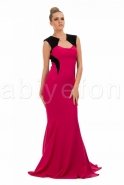 Long Fuchsia Evening Dress C6147