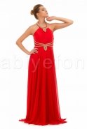Long Pomegranate Flower Evening Dress O7455