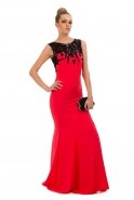 Long Red Evening Dress C6144