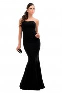 Long Black Evening Dress C6139