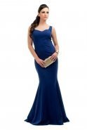 Long Sax Blue Evening Dress C6118