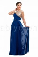 Long Sax Blue Evening Dress O3587
