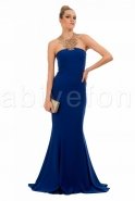 Long Sax Blue Evening Dress C6131