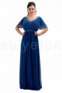 Sax Blue Oversized Evening Dress O3584