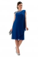 Short Sax Blue Evening Dress O7227