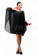 Short Black Large Size Evening Dress C5050