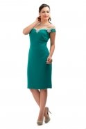Short Emerald Green Evening Dress O3616