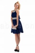 Short Sax Blue Evening Dress F5096
