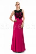 Long Fuchsia Evening Dress C6106