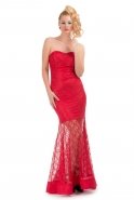 Long Red Evening Dress C6110