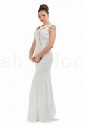 Long White Evening Dress C6066