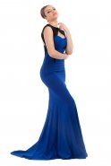 Long Sax Blue Evening Dress C6116