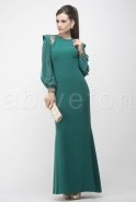 Emerald Green Hijab Dress S3595