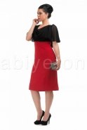 Short Black-Red Evening Dress C5101