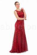 Long Red Evening Dress M1393