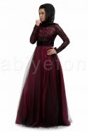 Fuchsia Hijab Dress S3788