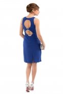 Sax Blue Coctail Dress S3741